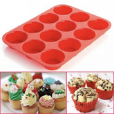 Molde Silicona Cupcake Clásico x 12